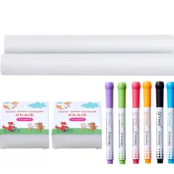 VEVOR Easel Accessory Set, 32 PCS Kid's Art Easel Painting Kit Including Chalks, Dry-Erase Markers & Paper Rolls, Supplies Set for Standing Art Easel, Painting Accessories for Toddlers Boys and Girls