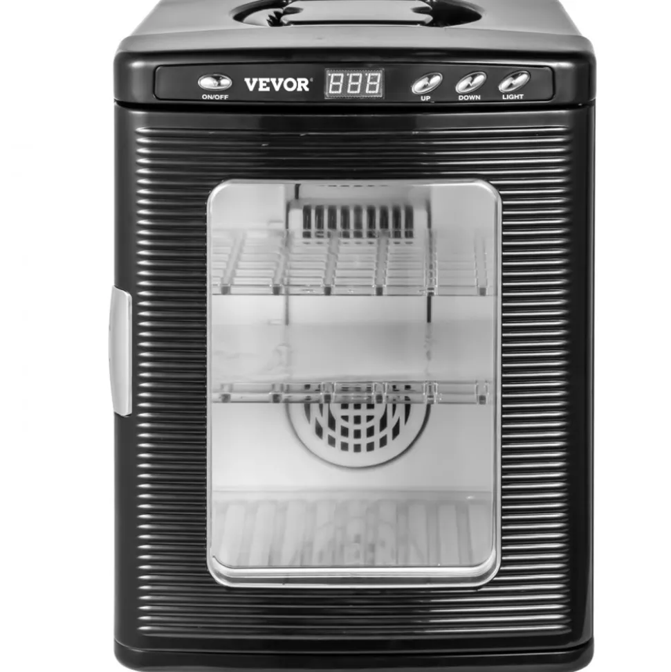 VEVOR Egg Incubator and Hatcher 25L Black Reptile Egg Incubator 5-42°C Scientific Hatcher Heating Bright LED Digital Display For Small Animals