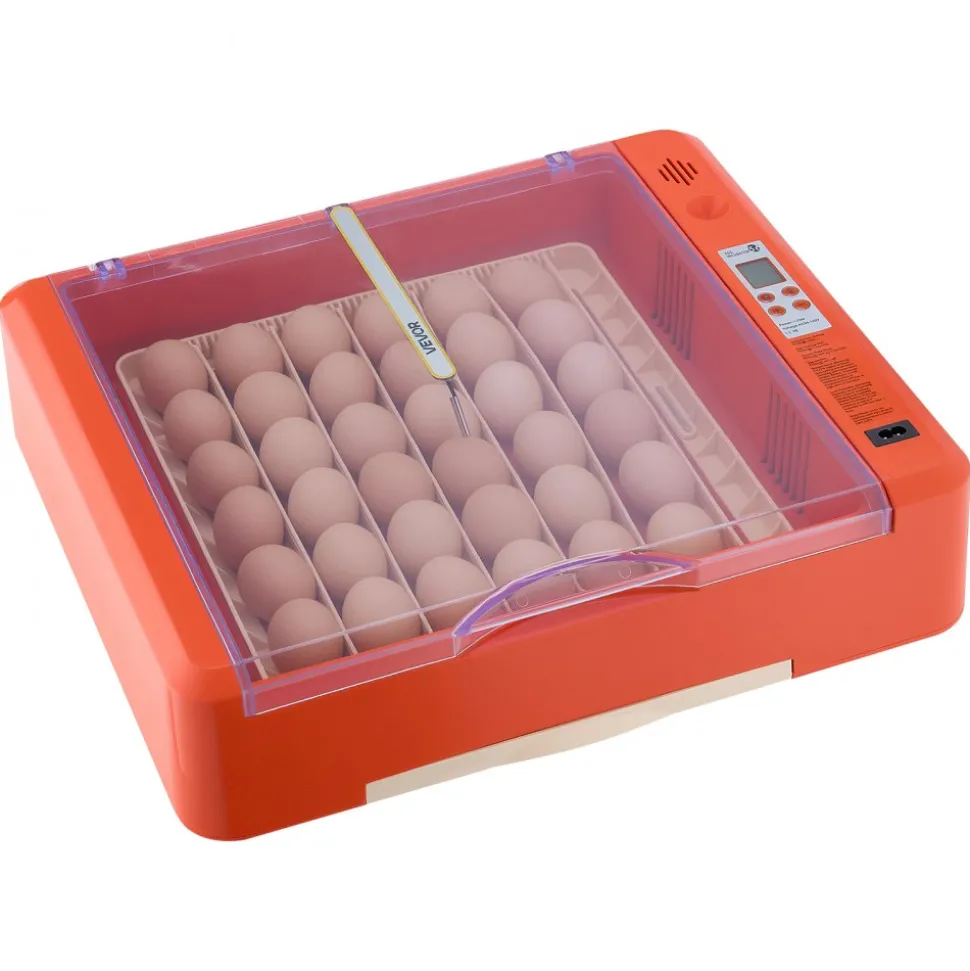 VEVOR 36 Egg Incubator, Automatic Egg Turner with LED Candler & Water Tray, Temperature & Humidity Control, 360° View Clear Window, Poultry Eggs Incubators for Hatching Chicks Ducks Goose Quails