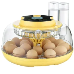 VEVOR 18 Egg Incubator, Automatic Egg Turner with LED Candler, Temperature & Humidity Control, 360° View Clear Window, Auto Water Refill, Poultry Eggs Incubators for Hatching Chicks Ducks Goose Quail