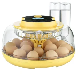 VEVOR 18 Egg Incubator, Automatic Egg Turner with LED Candler, Temperature & Humidity Control, 360° View Clear Window, Auto Water Refill, Poultry Eggs Incubators for Hatching Chicks Ducks Goose Quail