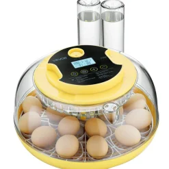 VEVOR 18 Egg Incubator, Automatic Egg Turner with LED Candler, Temperature & Humidity Control, 360° View Clear Window, Auto Water Refill, Poultry Eggs Incubators for Hatching Chicks Ducks Goose Quail