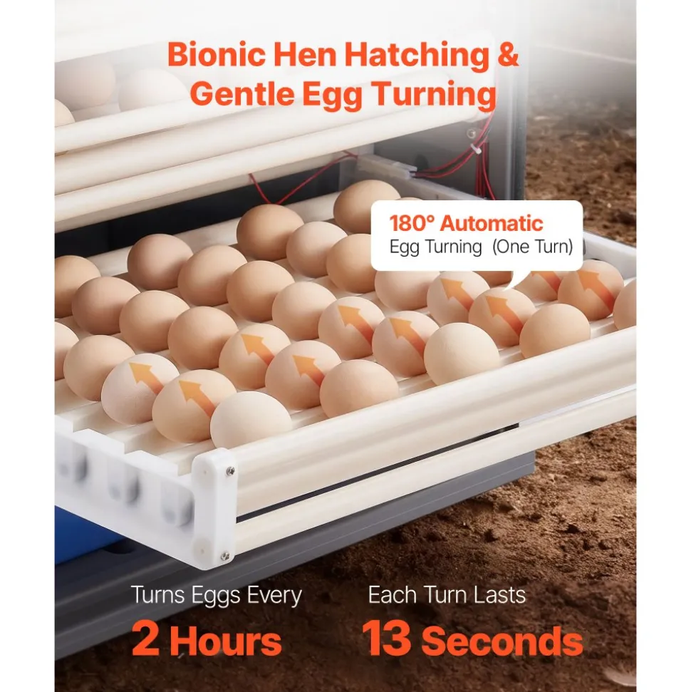 VEVOR 400 Egg Incubator, Poultry Incubator Cabinet with Automatic Eggs Turning, Temperature & Humidity Control, Heating & Cooling Egg Hatcher, Commercial Incubators for Hatching Chicks Ducks Goose
