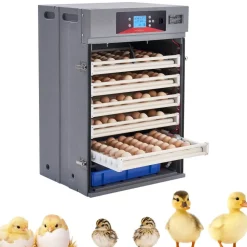 VEVOR 400 Egg Incubator, Poultry Incubator Cabinet with Automatic Eggs Turning, Temperature & Humidity Control, Heating & Cooling Egg Hatcher, Commercial Incubators for Hatching Chicks Ducks Goose