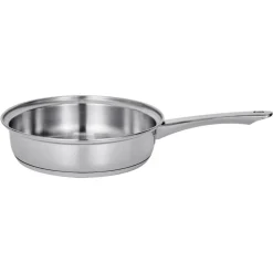 VEVOR Egg Poacher Pan, 4-Cup Poached Egg Maker, Stainless Steel Poaching Pan and Frying Skillet, with 4 Nonsitck Detachable Large Cups, Lid, and Silicone Spatula, Compatible with Induction Stovetop