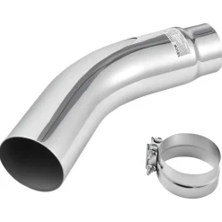 VEVOR Elbow Exhaust Tip, 4 Inch Inlet, 6 Inch Outlet, 23 in Overall Length, Chrome Turn Down Exhaust Tip with Clamp for Truck, Sedan, Sports Car, SUV, Chrome Structure for High Temperature Resistance