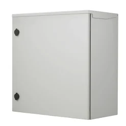 VEVOR Electrical Enclosure, 24'' x 24'' x 12'', NEMA 4 Outdoor Enclosure, IP65 Waterproof & Dustproof Cold-Rolled Carbon Steel Hinged Junction Box for Outdoor Indoor Use, with Rain