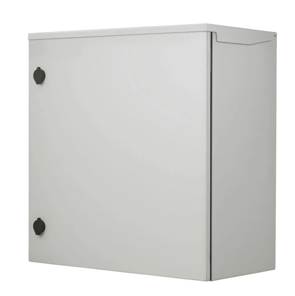 VEVOR Electrical Enclosure, 24'' x 24'' x 12'', NEMA 4 Outdoor Enclosure, IP65 Waterproof & Dustproof Cold-Rolled Carbon Steel Hinged Junction Box for Outdoor Indoor Use, with Rain