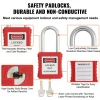 VEVOR Electrical Lockout Tagout Kit, 60 PCS Safety Lockout Tagout Station Includes Padlocks, Hasps, Tags, Nylon Ties, Expansion Kit, and Lockout Station Board, for Industrial, Electric Power