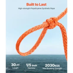 VEVOR Electric Boat Winch, 12V DC 300W, Reversible Electric Trailer Winch for Boats Up to 2000 lbs, Power-in, Power-Out, and Freewheel Operations for Boats with Wired Remote Control & Hand Crank