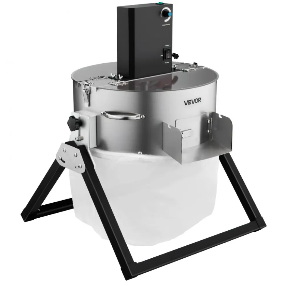 VEVOR Electric Bud Leaf Trimmer, 2-in-1 Manual & Electric, 16 in Bud Trimmer with Sharp Stainless Steel Blades, Bracket Type Wet Dry Hydroponic Cutting Machine with Dry Grate, for Plant Buds Flowers