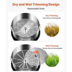 VEVOR Electric Bud Leaf Trimmer, 2-in-1 Manual & Electric, 16 in Bud Trimmer with Stainless Steel Blades, Visual Cutting, Wet & Dry Hydroponic Cutting Machine with Tray, for Plant Buds Flowers