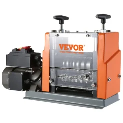 VEVOR Electric Cable Stripping Tool, 0.06''-0.98'' Motorized Wire Stripper, 60W, Features Clear Depth Gauge, Includes 6 Circular & 1 Flat Channels for Efficient Copper Wire Recycling