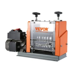 VEVOR Electric Cable Stripping Tool, 0.06''-0.98'' Motorized Wire Stripper, 60W, Features Clear Depth Gauge, Includes 6 Circular & 1 Flat Channels for Efficient Copper Wire Recycling