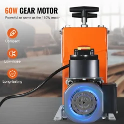 VEVOR Electric Cable Stripping Tool, 0.06''-0.98'' Motorized Wire Stripper, 60W, Features Clear Depth Gauge, Includes 6 Circular & 1 Flat Channels for Efficient Copper Wire Recycling