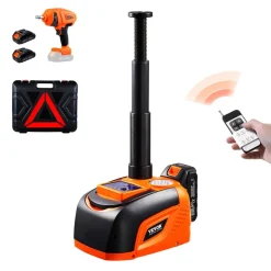 VEVOR Electric Car Jack, 5 Tons /11000 lbs, Adjustable Electric Scissor Jack with High Load Capacity, Tire Change Replacement with LED Light & Remote Control, Portable Jack kit for Sedan, SUV, Truck