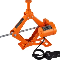 VEVOR Electric Car Jack, 3 Tons /6600 lbs Scissor Jack, 12V Electric Automatic Jack with Double Saddles and Remote Control, Portable Car Jack for Sedan, SUV, Truck Tire Change