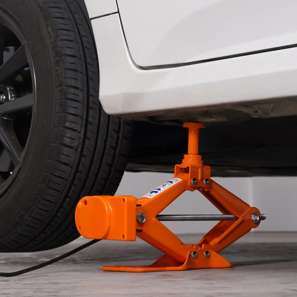 VEVOR Electric Car Jack, 3 Tons /6600 lbs Scissor Jack, 12V Electric Automatic Jack with Double Saddles and Remote Control, Portable Car Jack for Sedan, SUV, Truck Tire Change