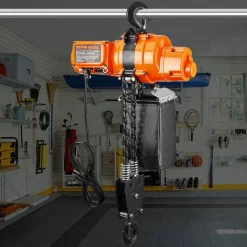 VEVOR Electric Chain Hoist, 2200 lbs Load, 20 ft Lifting Height, 6.9 ft/min Speed, 120V, Single Phase Overhead Crane with Chain, 328 ft Wireless & 15 ft Wired Remote Control for Garage, Shop, and Home