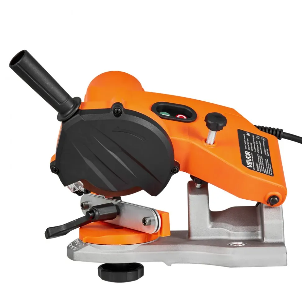 VEVOR Electric Chainsaw Sharpener, 85W Bench Saw Chain Sharpener 5000RPM, Professional Chainsaw Sharpening Tool with 2 Grinding Wheels & LED Light for Woodworking, Logging, Gardening