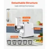 VEVOR Electric Cheese Grater Salad Maker, 200W Salad Shooter, Electric Vegetable Slicer Shredder Chopper for Fruits with 5 Attachments, Stainless Steel Food Cutter for Vegetables, and Cheeses
