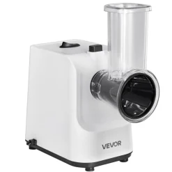 VEVOR Electric Cheese Grater Salad Maker, 200W Salad Shooter, Electric Vegetable Slicer Shredder Chopper for Fruits with 5 Attachments, Stainless Steel Food Cutter for Vegetables, and Cheeses