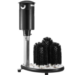 VEVOR Electric Commercial Glass Washer, 5-Brush Bar Glass Cleaner, 1200 Cups/Hour Wine Glass Cleaning Machine, Bar Glass Washer for Champagne Glasses, Beer Cups, Mugs, Perfect for Bars and Cafes