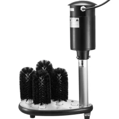 VEVOR Electric Commercial Glass Washer, 5-Brush Bar Glass Cleaner, 1200 Cups/Hour Wine Glass Cleaning Machine, Bar Glass Washer for Champagne Glasses, Beer Cups, Mugs, Perfect for Bars and Cafes