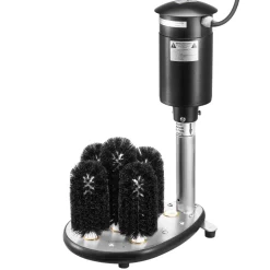 VEVOR Electric Commercial Glass Washer, 5-Brush Bar Glass Cleaner, 1200 Cups/Hour Wine Glass Cleaning Machine, Bar Glass Washer for Champagne Glasses, Beer Cups, Mugs, Perfect for Bars and Cafes