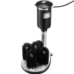 VEVOR Electric Commercial Glass Washer, 5-Brush Bar Glass Cleaner, 1200 Cups/Hour Wine Glass Cleaning Machine, Bar Glass Washer for Champagne Glasses, Beer Cups, Mugs, Perfect for Bars and Cafes