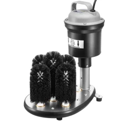 VEVOR Electric Commercial Glass Washer, 5-Brush Bar Glass Cleaner, 1200 Cups/Hour Wine Glass Cleaning Machine, Bar Glass Washer for Champagne Glasses, Beer Cups, Mugs, Perfect for Bars and Cafes