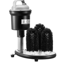 VEVOR Electric Commercial Glass Washer, 5-Brush Bar Glass Cleaner, 1200 Cups/Hour Wine Glass Cleaning Machine, Bar Glass Washer for Champagne Glasses, Beer Cups, Mugs, Perfect for Bars and Cafes