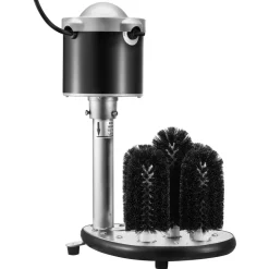 VEVOR Electric Commercial Glass Washer, 5-Brush Bar Glass Cleaner, 600 Cups/Hour Wine Glass Cleaning Machine, Bar Glass Washer for Champagne Glasses, Beer Cups, Mugs, Perfect for Bars and Cafes
