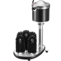 VEVOR Electric Commercial Glass Washer, 5-Brush Bar Glass Cleaner, 600 Cups/Hour Wine Glass Cleaning Machine, Bar Glass Washer for Champagne Glasses, Beer Cups, Mugs, Perfect for Bars and Cafes