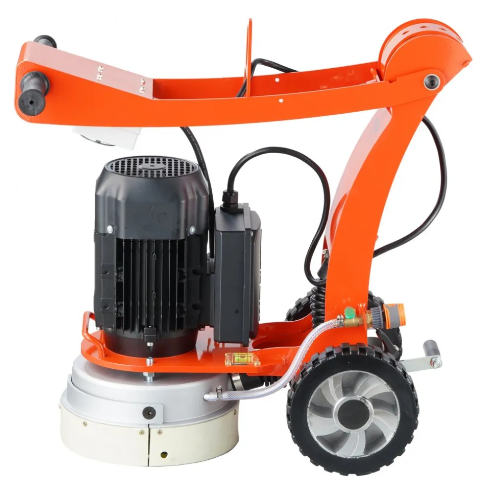 VEVOR Electric Concrete Floor Grinder 10" Walk-Behind Grinder 1.7HP Concrete Floor Polisher, 1300W Grinding Machine, 1720RPM Upgrade Brushless Motor Surfacing Grinder for Granite/Marble/Stones