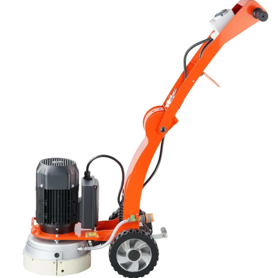 VEVOR Electric Concrete Floor Grinder 10" Walk-Behind Grinder 1.7HP Concrete Floor Polisher, 1300W Grinding Machine, 1720RPM Upgrade Brushless Motor Surfacing Grinder for Granite/Marble/Stones