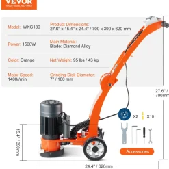 VEVOR Electric Concrete Floor Grinder 7