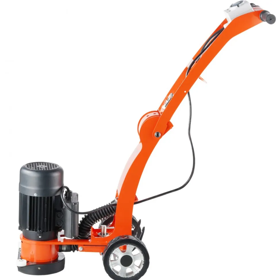 VEVOR Electric Concrete Floor Grinder 7" Walk-Behind Grinder 1.7HP Concrete Floor Polisher, 1300W Grinding Machine, 1720RPM Upgrade Brushless Motor Surfacing Grinder for Granite/Marble/Stones