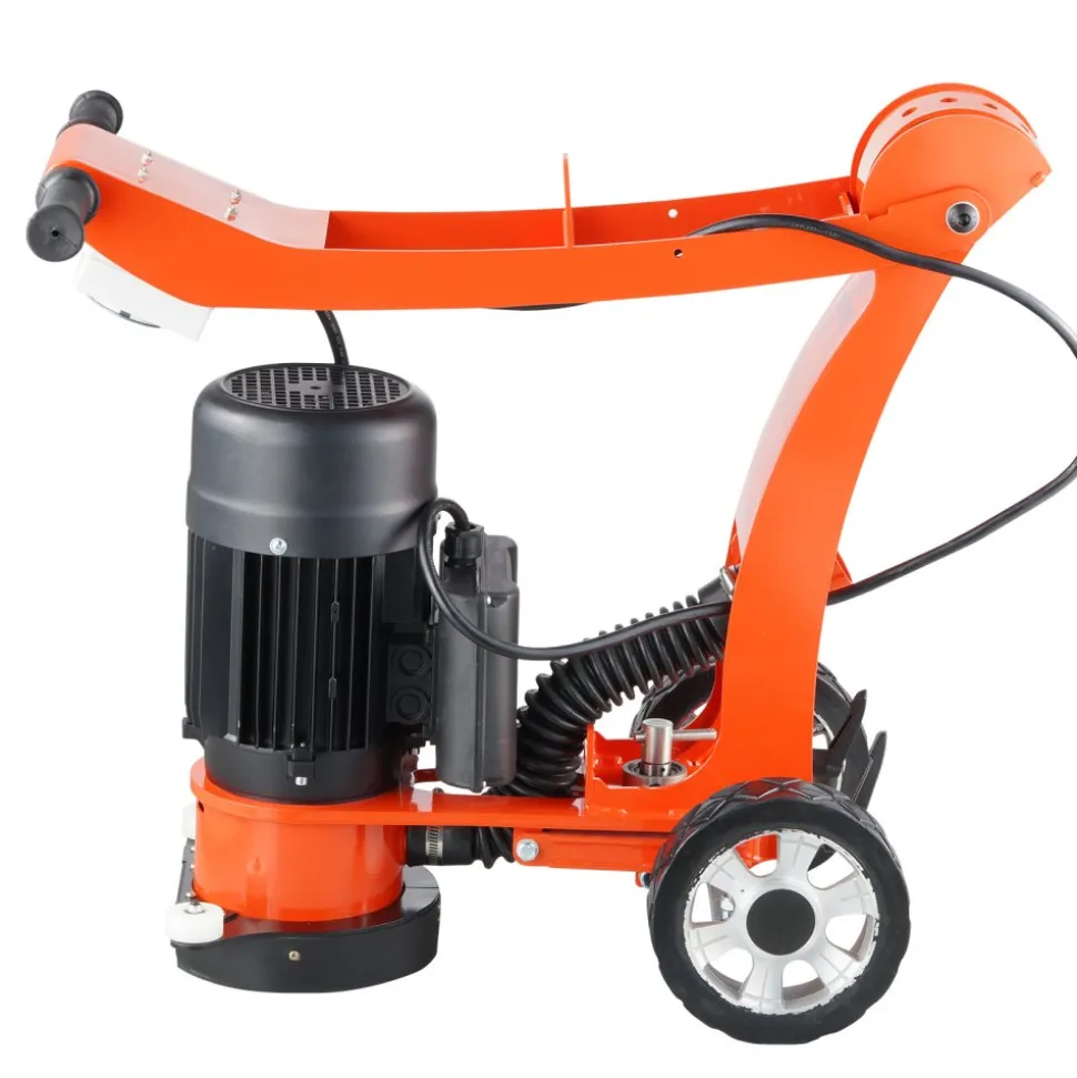 VEVOR Electric Concrete Floor Grinder 7" Walk-Behind Grinder 1.7HP Concrete Floor Polisher, 1300W Grinding Machine, 1720RPM Upgrade Brushless Motor Surfacing Grinder for Granite/Marble/Stones