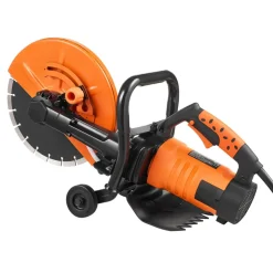 VEVOR Electric Concrete Saw, 12 in, 1800 W Motor Circular Saw Cutter with Max. 4.5 in Adjustable Cutting Depth, Wet Disk Saw Cutter Includes Water Line, Pump and Blade, for Stone, Brick