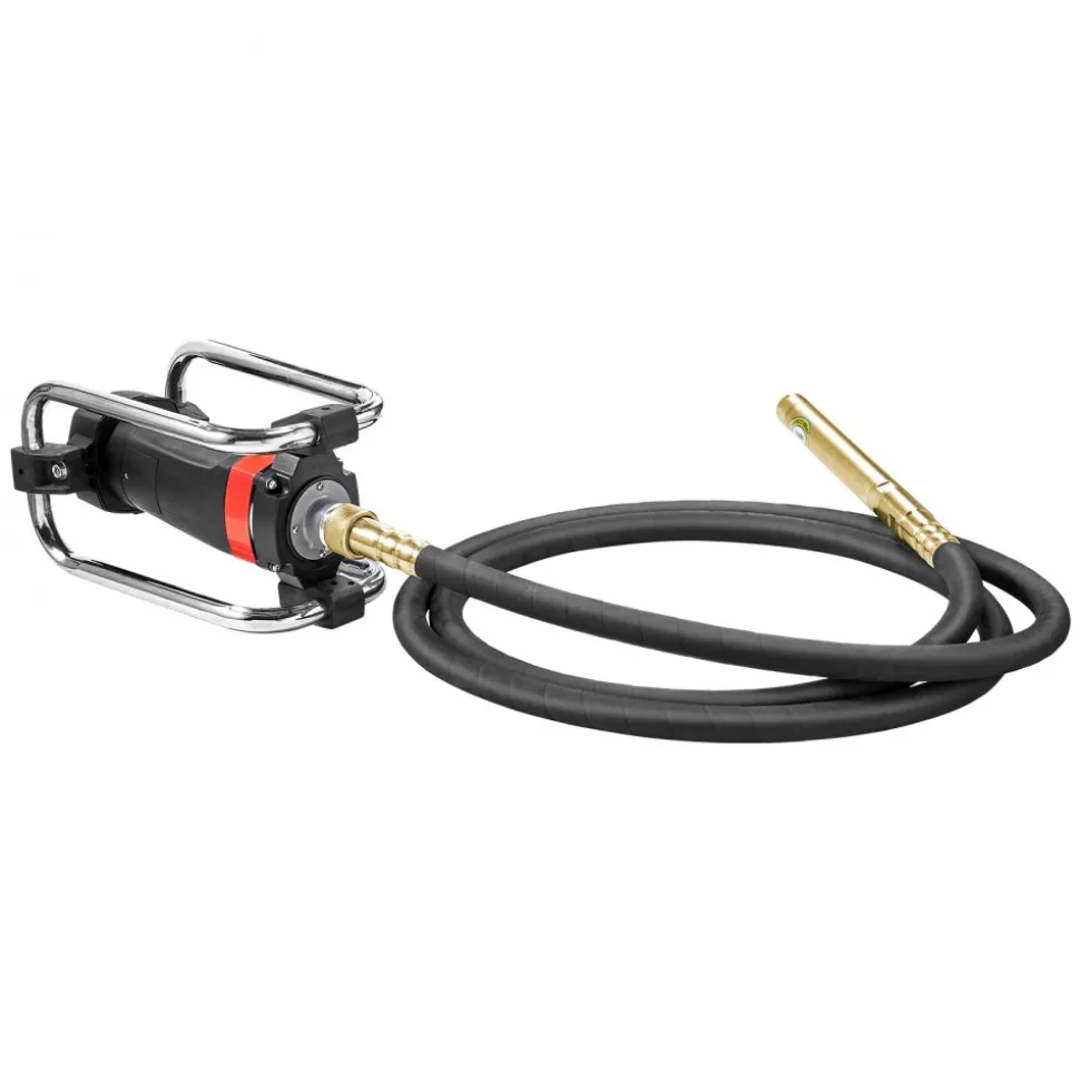VEVOR Electric Concrete Vibrator, 1300W 16000 VPM, 2HP Copper Motor Handheld Concrete Vibrating Tool, Portable Pencil Cement Vibrator with Shaft of 14.75ft / 4.5m, Remove Air Bubble and Level Concrete