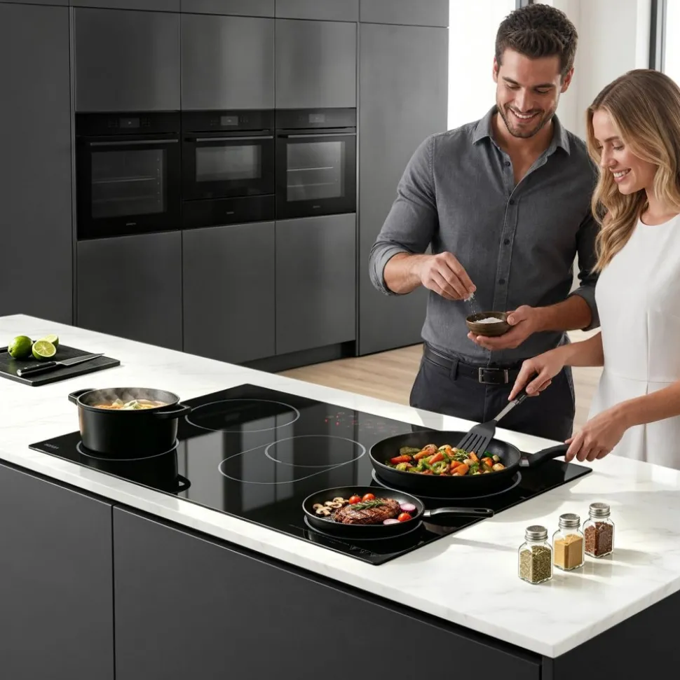 VEVOR Electric Cooktop 30inch 5 Burners Stove Top 8900W 220V No Plug, Ceramic Built-in Radiant Electric Stove , with 9 Power Levels, Timer, Child Lock, Over-Heat Guard, Touch Control