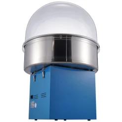 VEVOR Electric Cotton Candy Machine, 1000W Candy Floss Maker, Commercial Cotton Candy Machine with Cover, Stainless Steel Bowl, Sugar Scoop, Drawer, Perfect for Home Kids Birthday, Family Party, Blue