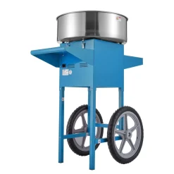 VEVOR Electric Cotton Candy Machine with Cart, 1000W Commercial Candy Floss Maker with Stainless Steel Bowl, Sugar Scoop and Drawer, Perfect for Home, Kids Birthday, Family Party, Blue