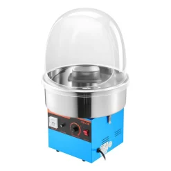 VEVOR Electric Cotton Candy Machine, 1000W Electric Floss Maker With Cover, Commercial Cotton Candy Machine w/Stainless Steel Bowl & Sugar Scoop, Ideal for Home, Carnival, Birthday, Family Party, Blue