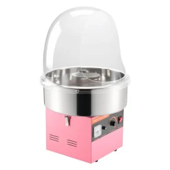 VEVOR Electric Cotton Candy Machine, 1000W Electric Floss Maker With Cover, Commercial Cotton Candy Machine w/Stainless Steel Bowl & Sugar Scoop, Ideal for Home, Carnival, Birthday, Family Party, Pink