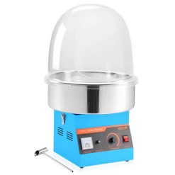 VEVOR Electric Cotton Candy Machine, 1000W Commercial Floss Maker With Cover, Commercial Cotton Candy Machine w/Stainless Steel Bowl & Sugar Scoop, Ideal for Carnival, Birthday, Family Party, Blue