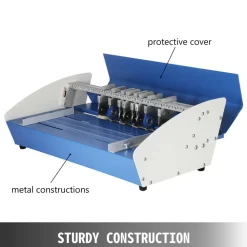 VEVOR Electric Creasing Machine 21 Inch Paper Creasing Scoring Machine 3 in 1 Creasing Machine with Heavy Duty Metal Present Multi-function