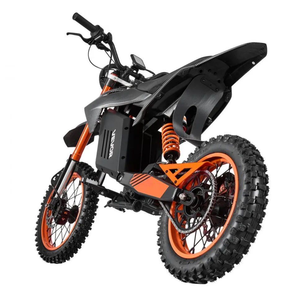 VEVOR Electric Dirt Bike for Teens Adults, 2000W Motor, 31 MPH Speed, 31 Miles Max Range, 48V 22.5Ah Battery, Off-Road Motorcycle with Light, Display, Dual Suspension & Hydraulic Brakes for Age 14+