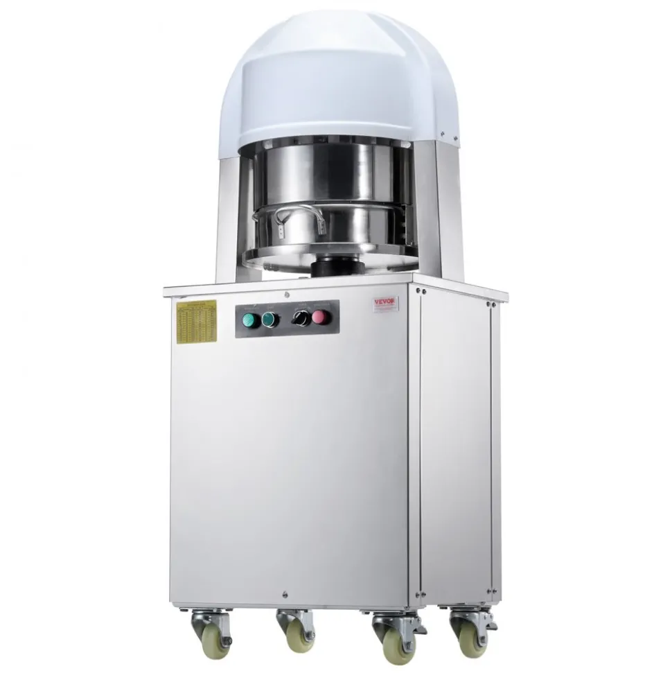VEVOR Electric Dough Divider, 20PCS Automatic Dough Dividing Cutting Machine, 2.12oz - 9.17oz Equal Dough Cutter with Pure Copper Motor and 304 Stainless Steel Tray, for Bakery, Restaurant